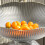 Plastic Footed Fruit Plate with Draining Hole 25x12x13cm Gray 9