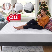 (Double) Extra Deep 30CM Quilted Mattress Protector Topper Fitted Sheet Bed Cover All Size