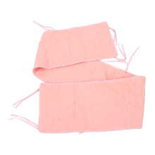 Baby Bed Protector: Pink Polyester Crib Liner Guards Against Bumps