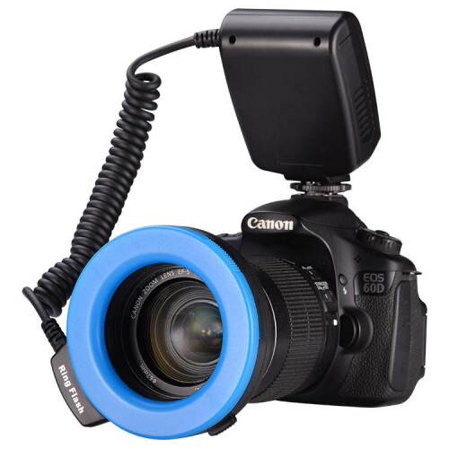 Macro LED 3000-15000K Ring Flash Light with 8 Adapter Ring 48pcs 2