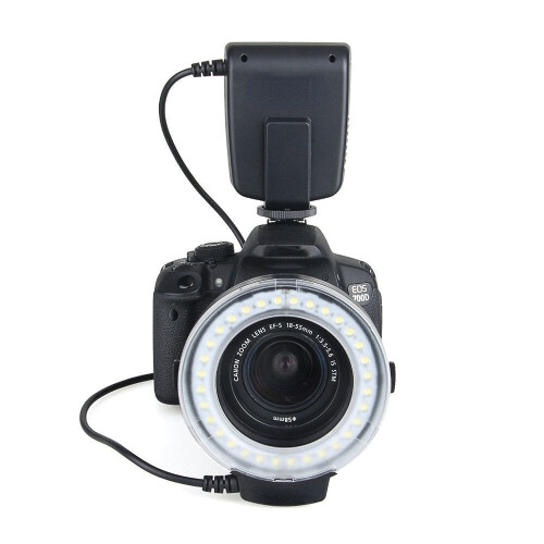 Manual LED Macro Ring Flash Video Light for Canon for Nikon Digital DSLR Camera 2
