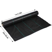 Weed Control Fabric Garden Ground Cover Membrane Landscape Mulch 1x30m