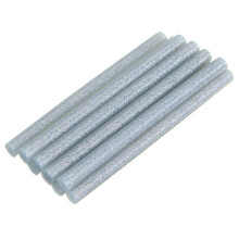(White) 10Pcs 7mmx100mm Colorful Glitter Hot Melt Glue Stick Colorant DIY Crafts Repair Model Adhesive Sticks