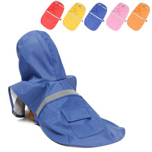 (Pink) Pet Rain Coat Transparent Raincoat Outdoor Jacket Dog Puppy Clothes Waterproof