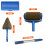 6 Pcs Professional Paint Roller Refillable Paint Roller Painter Set 5