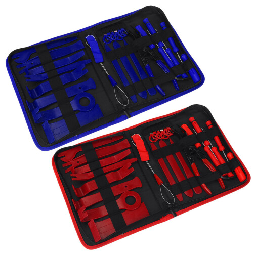 (Blue) 40Pcs Set Car Trim Removal Tool Multi-Use Purposes Tools Kit Car Hand Tool Set Door Panel 2