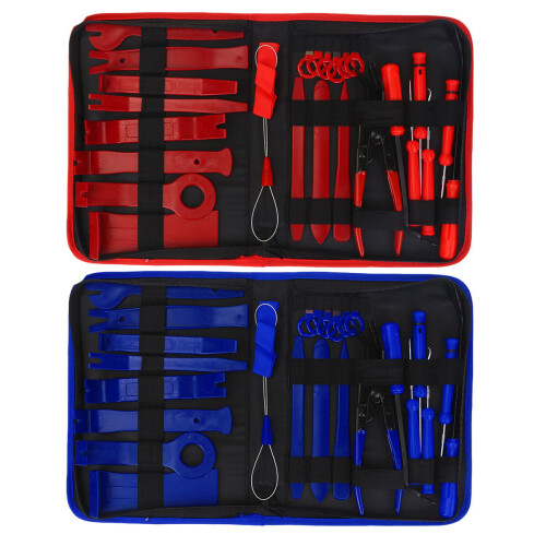 (Blue) 40Pcs Set Car Trim Removal Tool Multi-Use Purposes Tools Kit Car Hand Tool Set Door Panel 1