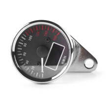 Enthusiasts 12 V LCD Dashboard Instrument Cluster Tachometer With Speedometer And Fuel Level Indicators Plating