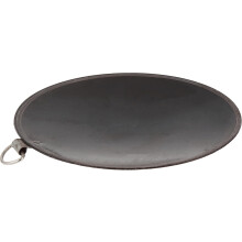 Raj Iron Ring Tawa 35cm (Black, IRT014) Heavy Duty Flat Fry Pan, Dosa Tawa & Pancake Maker for Traditional Cooking