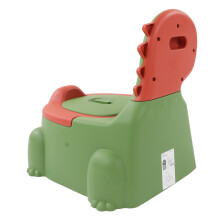 Baby-Kloschüssel mit ergonomischem, modernem Däumchen-Design und Cartoon-Dinosaurier, rutschfester Gummibasis, für Kinder und Kleinkinder,