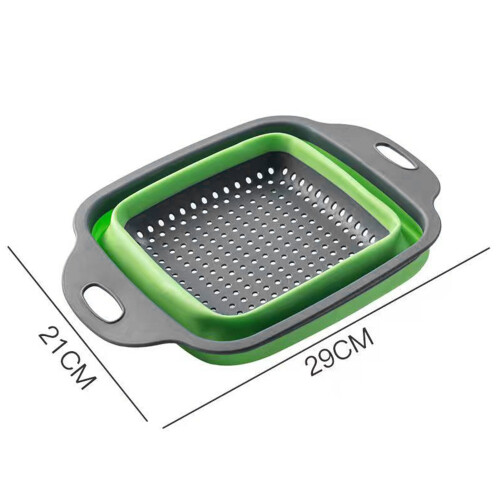 Folding Colander Strainer for Veggies - Compact Easy Storage Solution 1