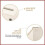 Post Box Wall Mounted Vintage Style Outdoor White Rust-Resistant Letter Box 3