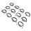 12pcs Zodiac Multilayer Leather Cuff Bracelets for Couples 15