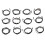 12pcs Zodiac Multilayer Leather Cuff Bracelets for Couples 14