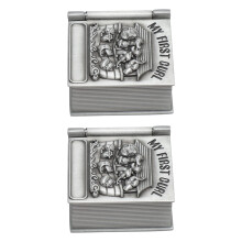 Baby Tooth & Curl Keepsake Box Zinc Alloy Soft Velvet Lining Storage Case