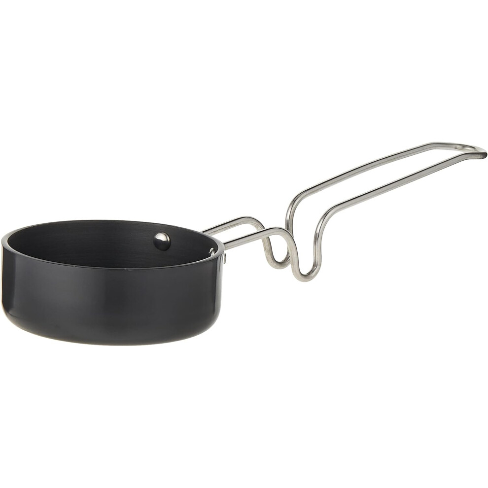 Raj Hard Anodized Non-Stick Tadka Pan 10cm & 12cm (Dark Grey) Tempering/Vaghar Pan with Stainless Steel Wired Handle, Scratch-Resistant-image-OPC-PJGD2S9-NEW