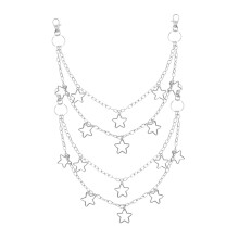 Trendy Star Charm Jeans Chain Set For Women, Punk Belt Chain, Zinc Alloy Material, Jeans Accessories, Trouser Chain