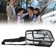 Klarer Umhängetasche Wasserdicht Mehrere Taschen Umkehrbare Schultergurte Transparenter PVC Herren Schulterrucksack für Sport