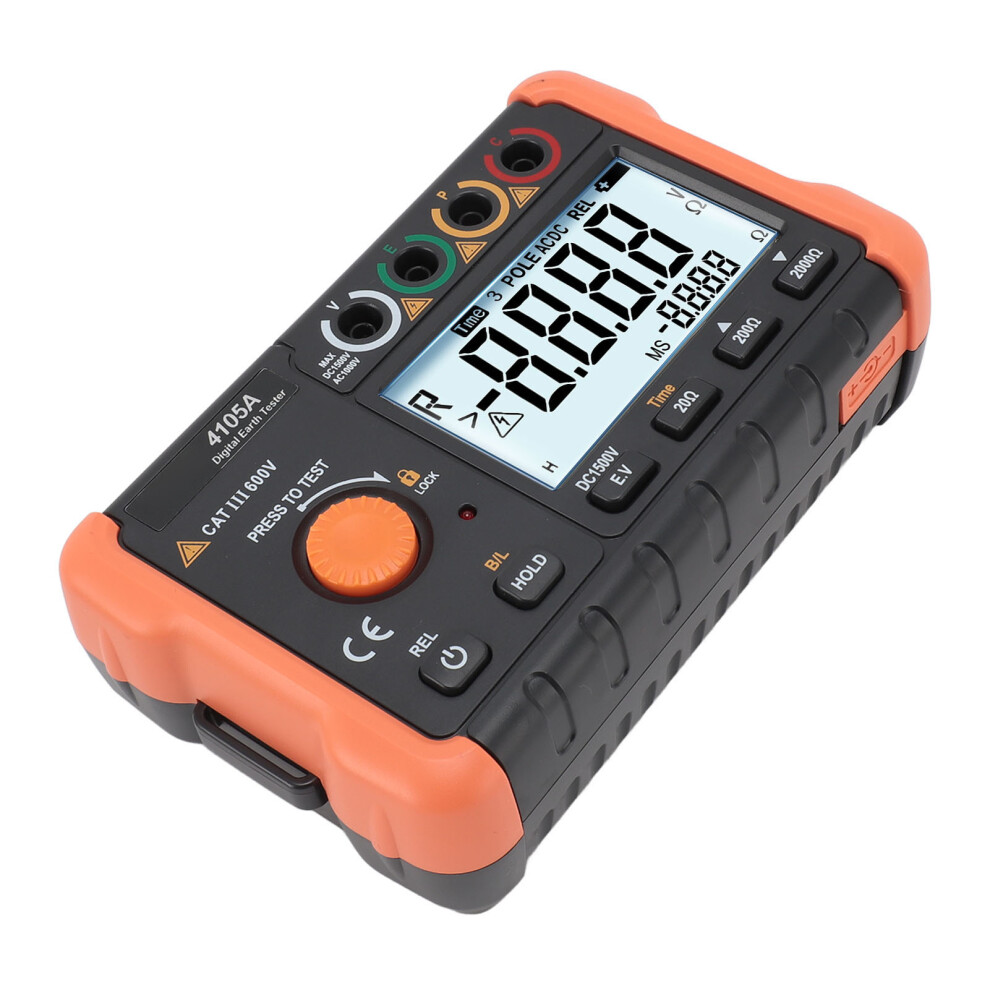 High Accuracy Ground Resistance Meter 0.1Î©-1999Î© with Backlit LCD-image-OPC-PJGD66T-NEW