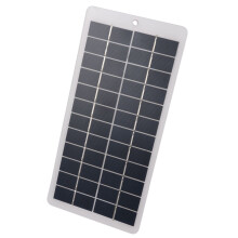 5W 12V Solar Panel Tragbares Solarpanel Polycristallines Silizium Solarladegerät Mini Hochleistungs-Solarmodul mit Klemmen