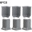 Corner Block 5.4 cm High, Wall Base, Corner Decoration, Inner and Outer Corner Connector, S Grey 4