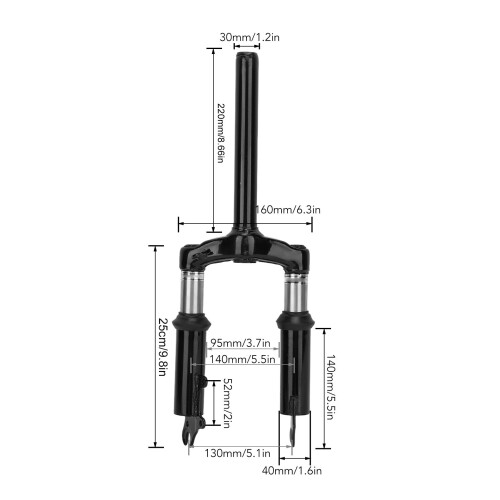 DIY Electric Scooter 10 Inch Wheel Front Fork Shock Absorber Kit 1