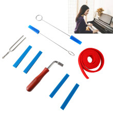 Klavierstimmwerkzeug-Set Stimmwrench Gabel Gummistopper Wollfilz Stimmungsstreifen Klavierstimmer-Kit
