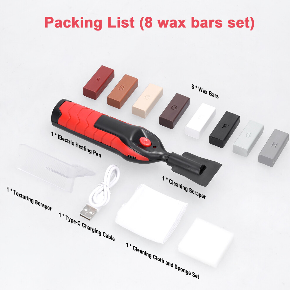 Multifunction Tile Repair Tool Set With Electric Heating Pen 8/11 Wax Bars 4941337647505