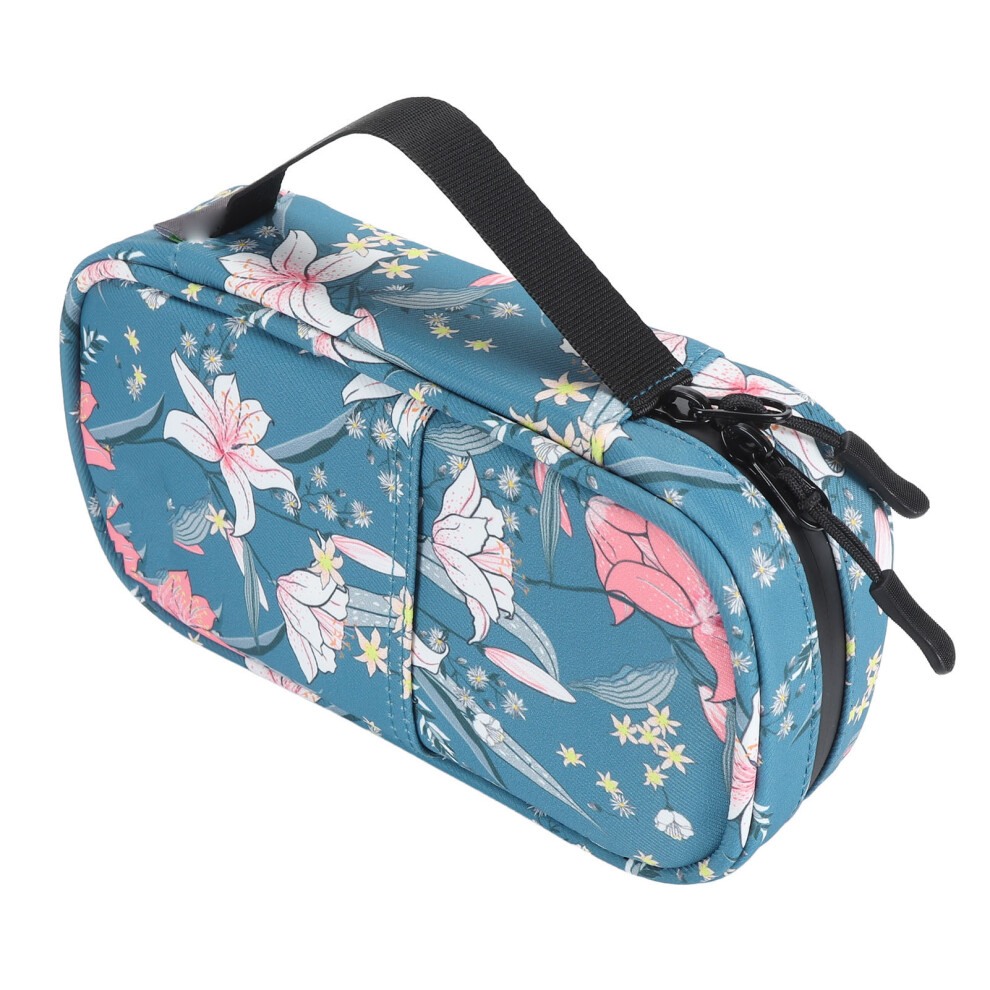 Diabetic Insulin Cooler Case Portable EVA Travel Cooler with Lily Flower Design