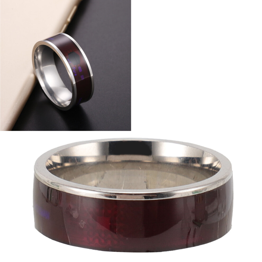 Universal Nfc Smart Ring 9 Lightweight Design Ntag213 Chip For Mobile Silver 8461337654106