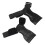 Anti-Slip Hard Pull Rubber Lifting Straps with Sponge Pad - Black 13
