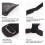 Anti-Slip Hard Pull Rubber Lifting Straps with Sponge Pad - Black 4