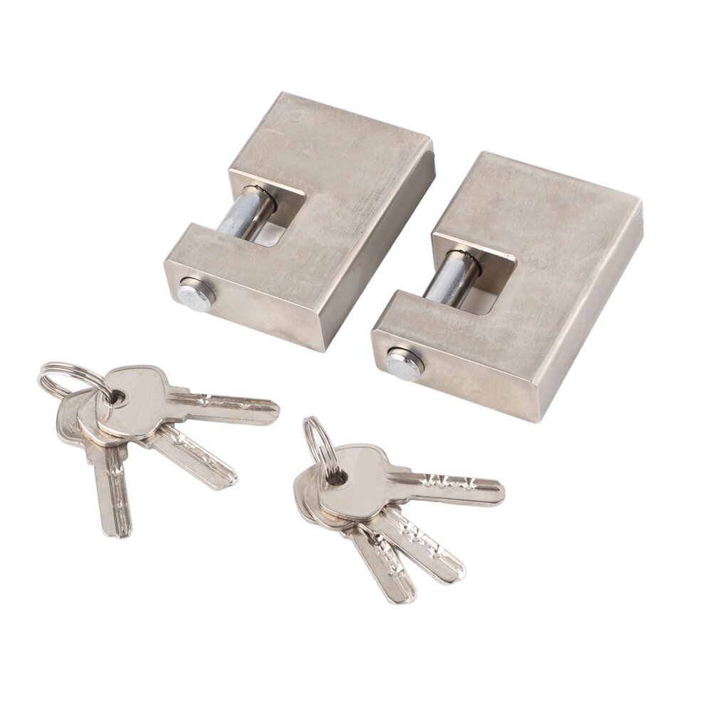 2Pcs Heavy Duty Copper Padlocks Waterproof Rustproof 70Mm With 6 Keys 4921337655250