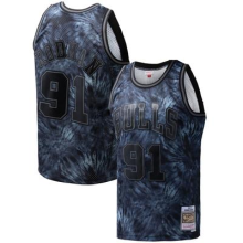 (M) Chicago Bulls Men's Jersey NBA Mitchell & Ness 95/96 Rodman Tie Dye - New
