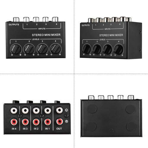 Mini Audio Mixer Stereo USB Interface For Smartphone Recording 1