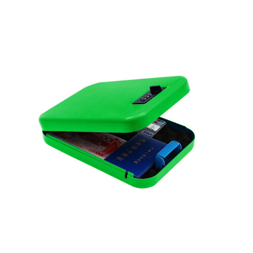 (Green) Portable Password Safe Mini Car Safe