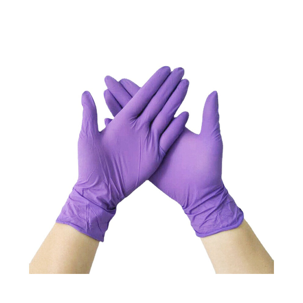 (Purple, L) 100Pcs Household Cleaning Gloves,Powder ,Latex ,Powder Free,Disposable And Soft Gloves For Home Use 8727971656464