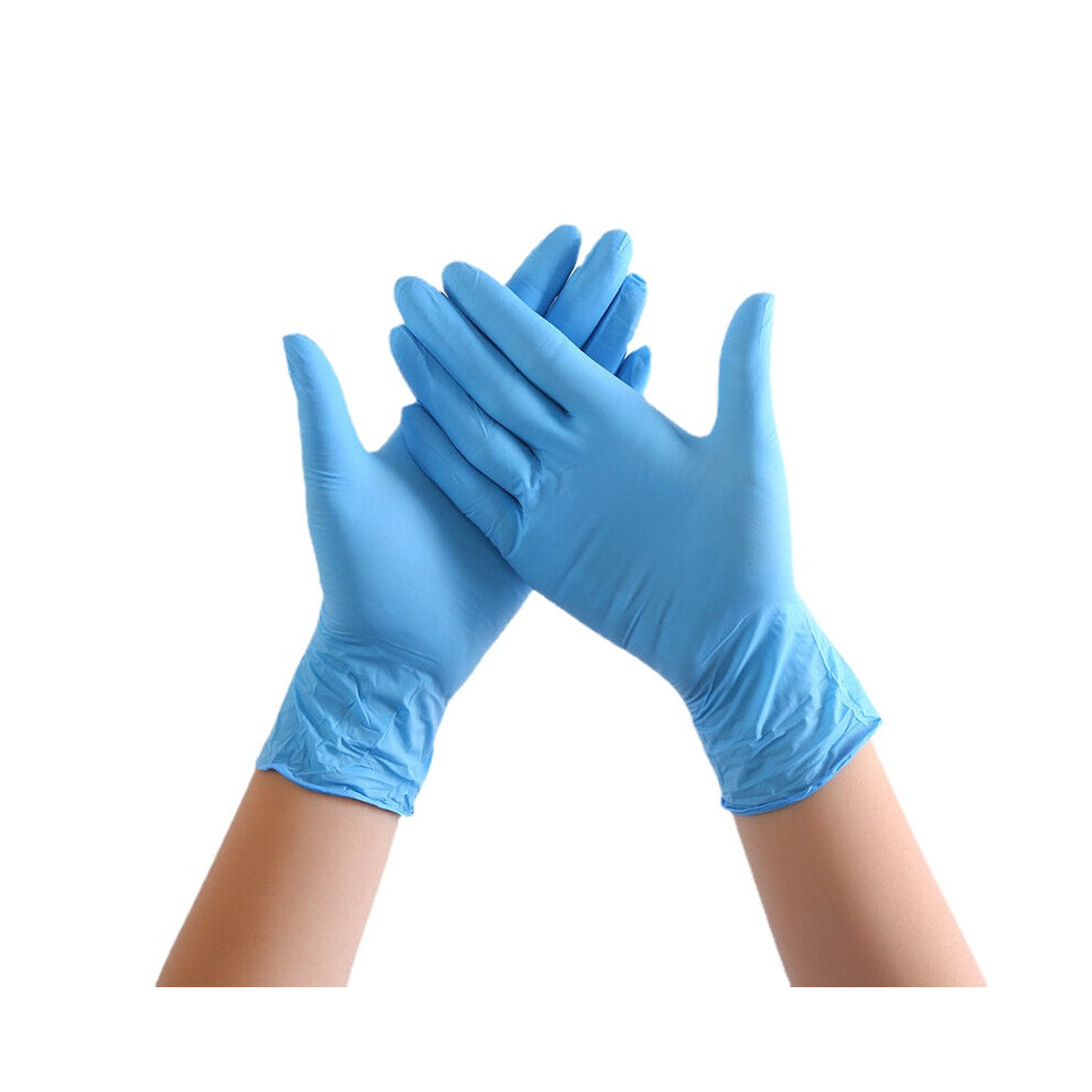 (Blue, M) 100Pcs Household Cleaning Gloves,Powder ,Latex ,Powder Free,Disposable And Soft Gloves For Home Use 8727971656532