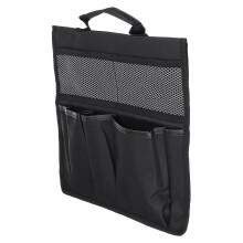 (Black) Portable Garden Kneeler Tool Bags Kneeling Stool Tool Bag Pouch with Handle