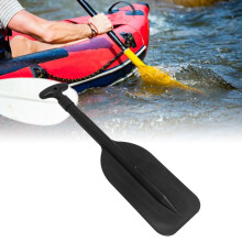 Aluminum Alloy Inflatable Boat Paddle, Adjustable 54-110cm Black