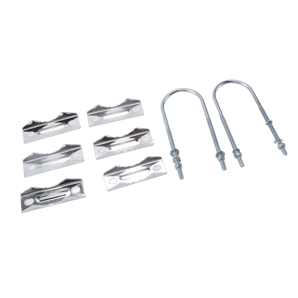 Durable Iron Mast Clamp Kit With V Jaw Block And U Bolts For Outdoor Antennas 9371337660092