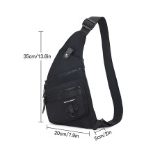 TOMSHOO Sling Rucksack Brustbeutel Schultertasche Umhängetasche für Männer Wandern Reisen Radfahren
