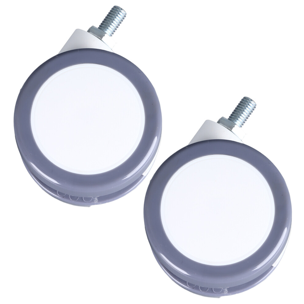 2Pcs Swivel Caster Wheels With Brake, 2.56In Heavy Duty Load 30Kg 3071337660943