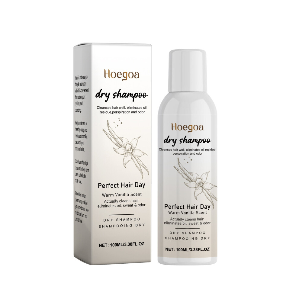 (100ml) Vanilla dry hair spray Gentle repair hair frizzy fluffy hair easy hair dry cleaning spray