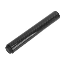 Pool Cue Verlängerung aus Kohlefaser, professioneller Billard-Cue-Extender mit Stoßschutz, Schwarz, 8 Zoll