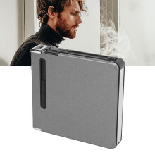 20 reguläre Zigarettenschachtel mit USB wiederaufladbarer Zigarettenschachtel mit Feuerzeug für Männer und Frauen ideal als Geschenk für Ra