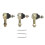3 Pcs Tie Rod Ends 7540 7539 Ball Joint Kit for 1
