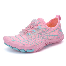 (W-28-Pink, EU28) Kid's Barefoot Shoes Quick Drying Aqua Shoes Boys Girls Breathable Children Water Booties Sneakers Child Beach Walking Footwear