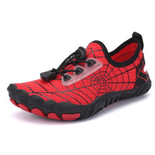 (W-28-Red, EU36) Kid's Barefoot Shoes Quick Drying Aqua Shoes Boys Girls Breathable Children Water Booties Sneakers Child Beach Walking Footwear