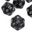 Lightweight 10PCS Black Polyhedral 20-Sided Dice for Endless Fun 5